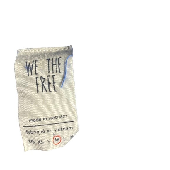 Free People Womens Island Girl Hacci Basic T-Shirt Blue White Stripes Medium - Picture 4 of 8